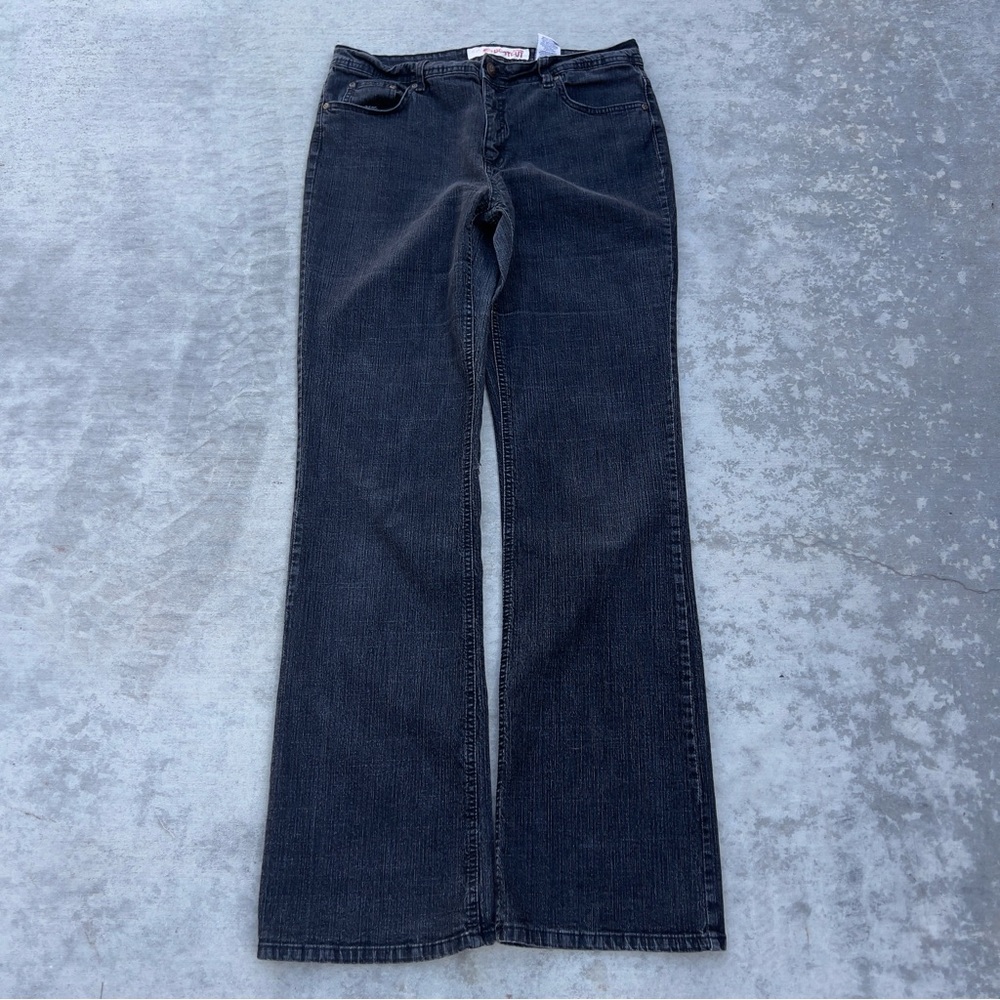Y2K Grunge Women’s Vintage Distressed Black Faded Glory Bootcut Flare Jeans